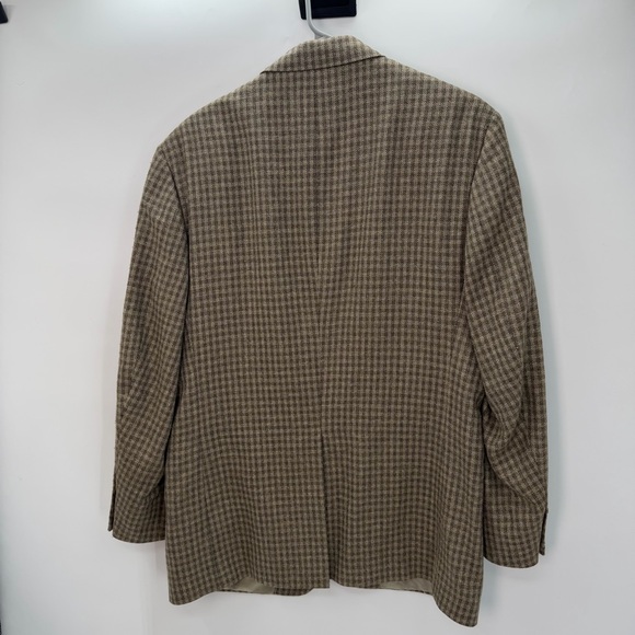 Perry Ellis Tan Checkered Blazer - Picture 12 of 15